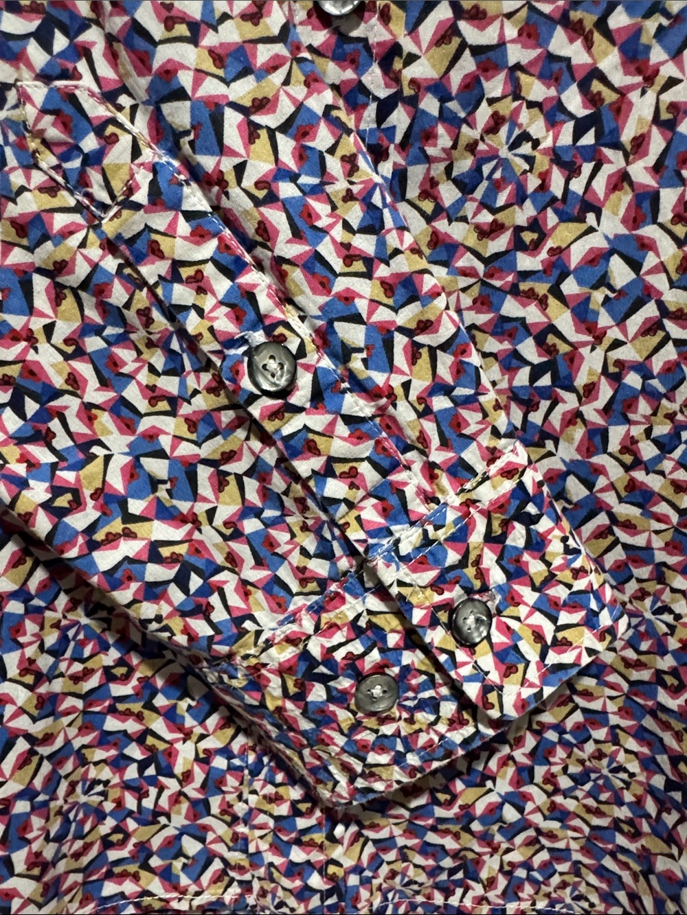 Joe Bananas Multicolor Abstract Print Long-Sleeve Button-Down Shirt - Picture 4 of 11